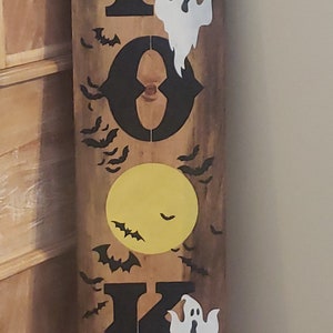 Spooky Seasonal Halloween Wood Door Sign Vertical Porch Leaner - Etsy