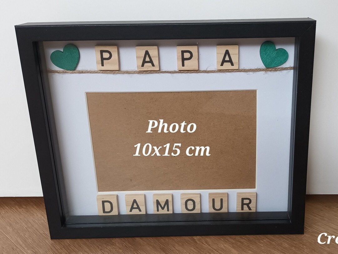 Daddy Scrabble Frame Personalized Scrabble Dad Love Photo Frame, Father's Day Gift - Etsy