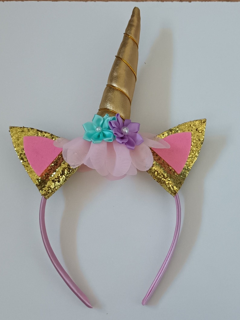 Kit DIY serre-tête licorne enfant fêtes image 1