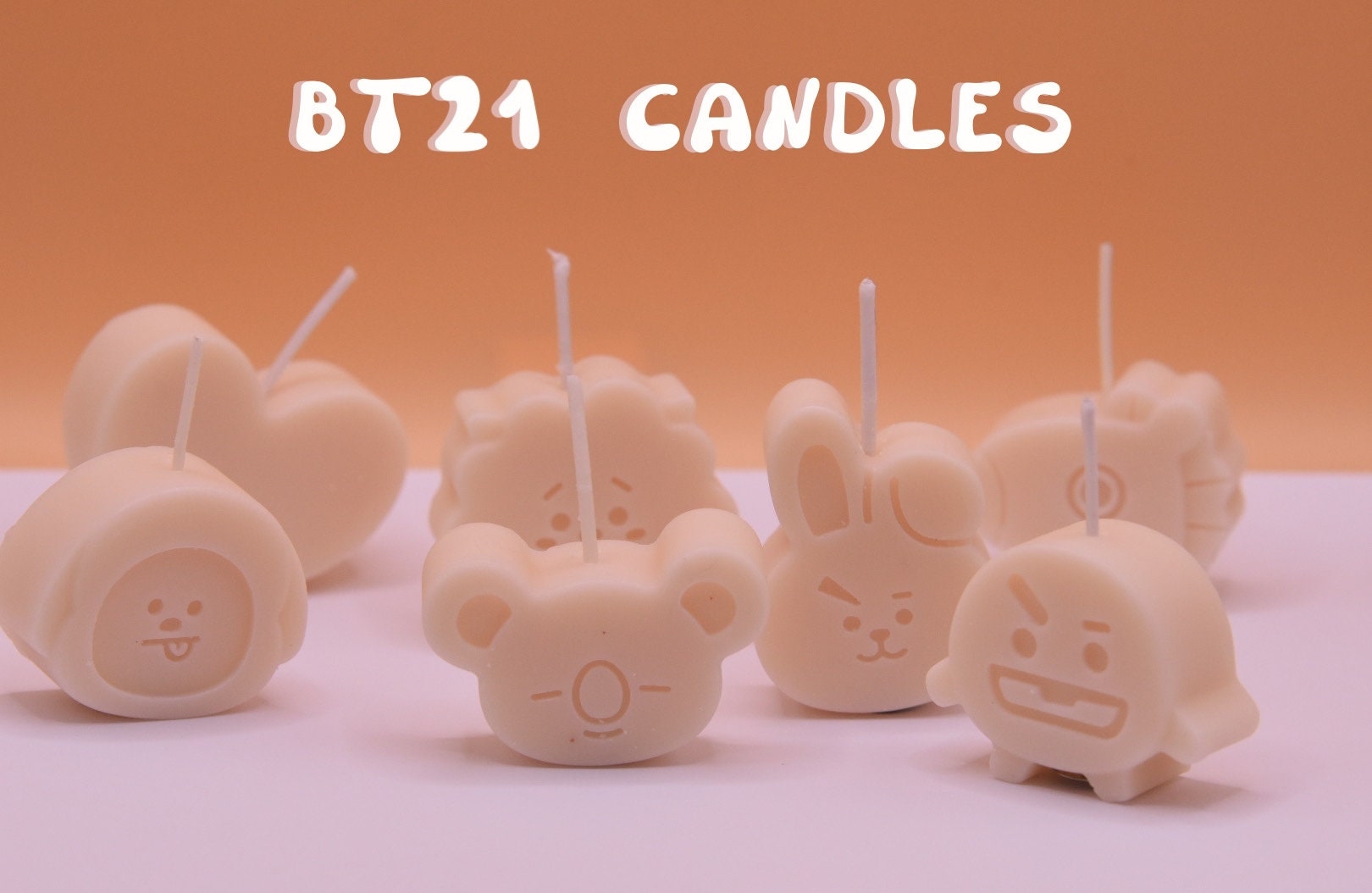 BT21 Candle BTS Mang Shooky Cooky Tata Koya RJ Chimmy Cute