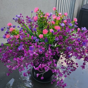12 Flores Artificiales Resistentes UV: Decora Tu Jardín Sin Riego Ni Poda (realistas)