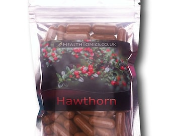 Hawthorn Extract ( 5:1 equivalent to 2,500mg), Vegan Capsules