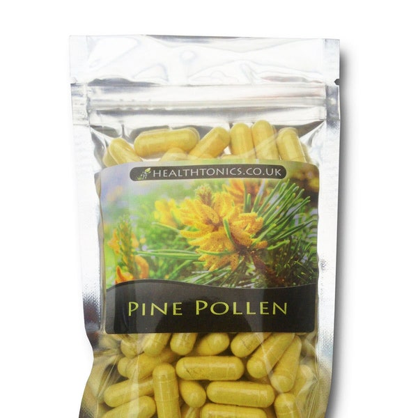 Pine Pollen 300mg ( 99% Cracked Cell Wall ), Vegan Capsules