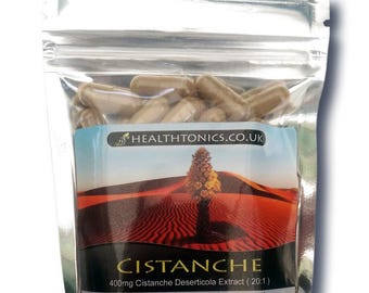 Cistanche Extract ( 20:1 equivalent to 8,000mg ), Vegan Capsules