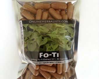 Fo-ti He shou wu (equivalente 12:1 a 6000 mg), cápsulas veganas