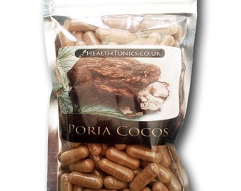 Poria Cocos Extract (10:1 equivalent to 4,500mg ), Vegan Capsules