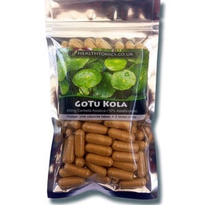 Gotu Kola Extract ( 12:1 equivalent to 4,800mg ), 30-90 Vegan Capsules