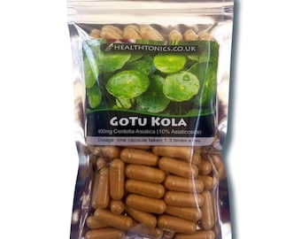 Gotu Kola Extract ( 12:1 equivalent to 4,800mg ), 30-90 Vegan Capsules