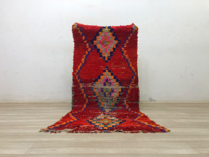 Shops Berber vintage red area vintage rug!