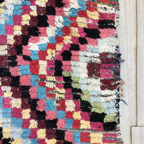 Mroccan berber wool shops area vintage colorful rug!