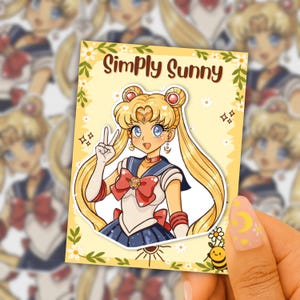 Sailor Moon Scouts Vinyl Sticker | Magical Girl Anime Die Cut | Glossy & Holographic Waterproof Sticker