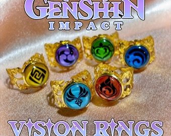 Genshin Inpact Vision Ring | Adjustable