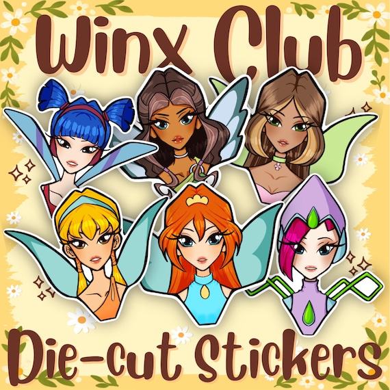 Winx Club Fairy Vinyl Sticker | Magical Girl Anime Sticker | Glossy or Holographic Die Cut