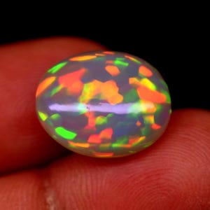 7.50 Ct AAA grade Opal, Welo Opal, Opal Crystal, Opal Natural Ethiopian Opal, AAA Polish Opal Size15.6x13x7.1 mm Loose Opal Cabochon.