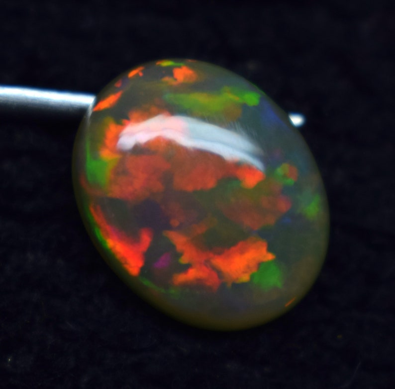 Rainbow Fire Opal Size 15.2X11.4X5 MM Opal A++ Smooth Oval Shape Opal Gemstone Quality Opal. Natural Ethiopian Opal Cabochon Rainbow Fire Opal Size 15.2X11.4X5 MM Opal A++ Smooth Oval Shape Opal Gemstone Quality Opal. Natural Ethiopian Opal Cabochon