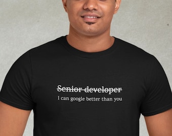 Senior developer t-shirt for developers