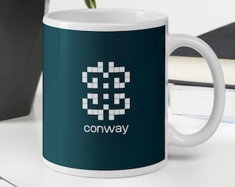 Coffee mug - John Conway game of life cellular automaton. Perfect gift for maths lovers!