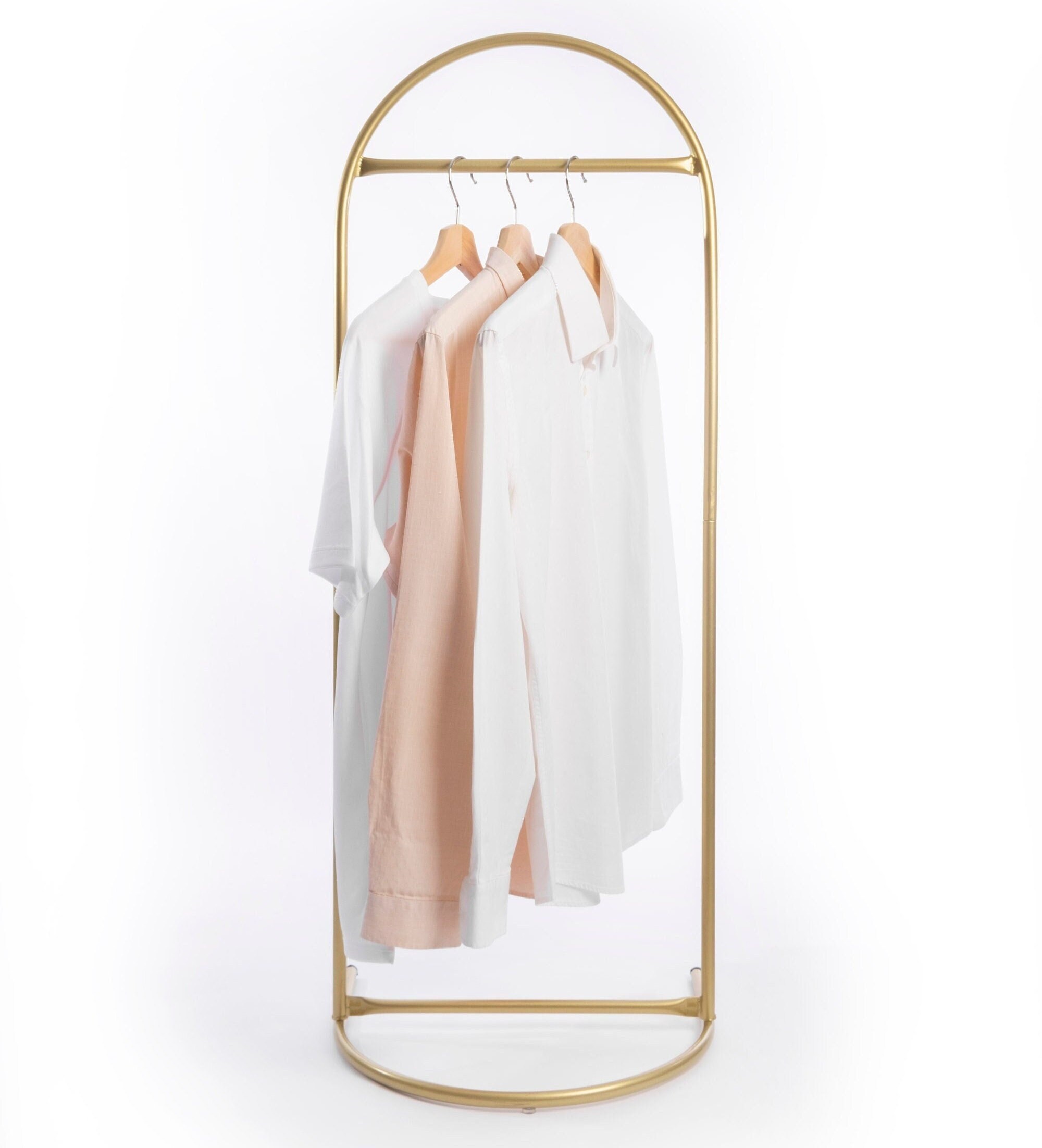 Metal Clothes Rack Stand Coat Hanger 104x152cm - WHITE