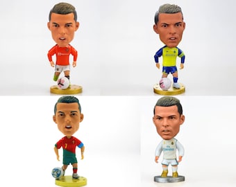 Mini figura de Cristiano Ronaldo, regalos CR7, estatuilla de Cristiano Ronaldo, regalo de fútbol para hijo