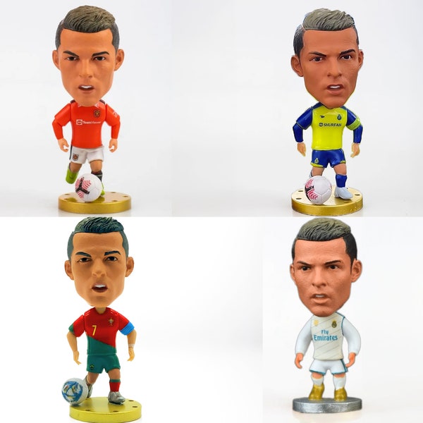 Mini figurine Cristiano Ronaldo, cadeaux CR7, figurine Cristiano Ronaldo, cadeau football pour fils