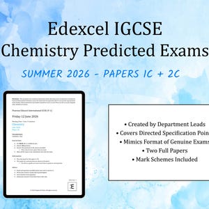 2026年夏期 IGCSE 化学 予想試験 - Edexcel ペーパー 1C および 2C