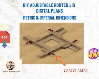 DIY Adjustable router plans Digital Plans Metric and Imperial