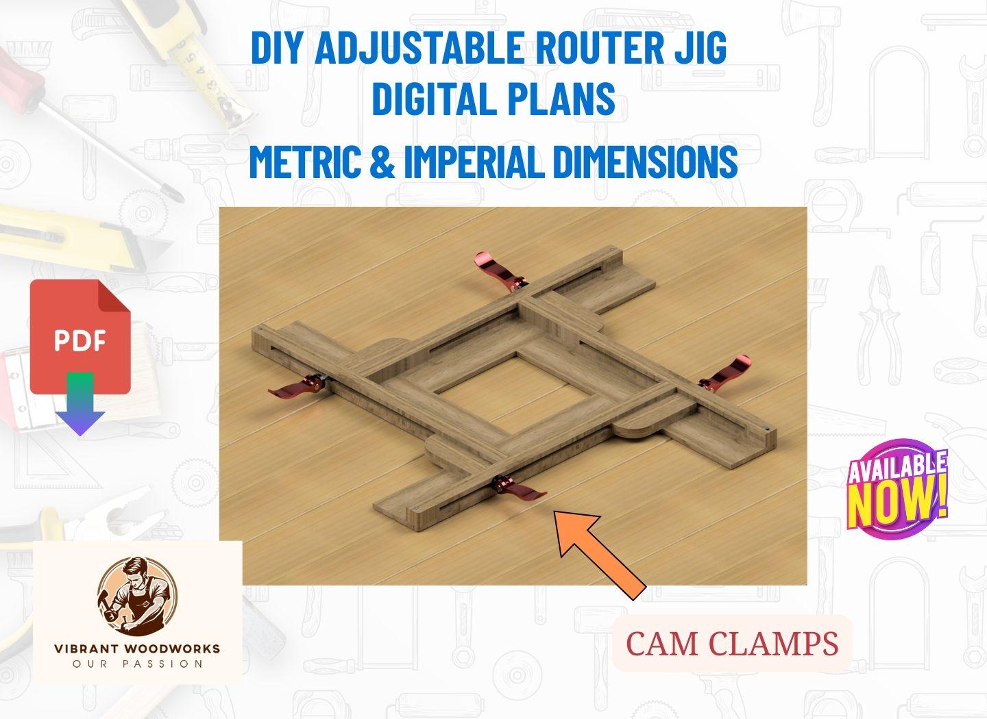 Diy Adjustable Router Compass DIY Adjustable Router Plans Digital Plans Metric and Imperial - Etsy