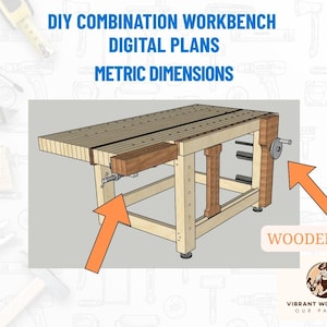 DIY Combination Workbench PDF Plans: Metric Dimensions