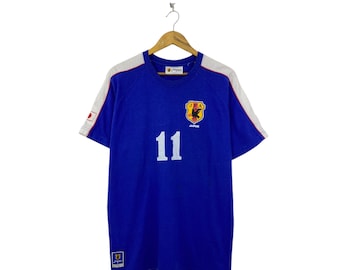 Rare Vintage Japan JFA National Football Team Soccer Jersey 11