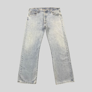 Vintage Levi's 501 Light Wash Jeans Made in Egypt, Classic Straight Leg Button Fly Denim W39 L31 Relgular Fit 501s, Authentic Levi Strauss