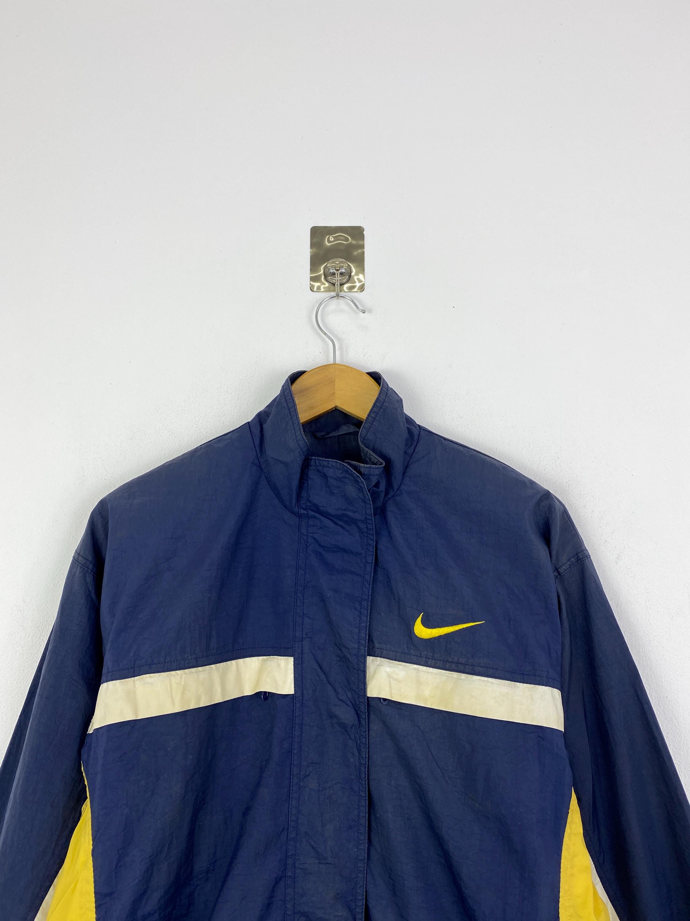 navy blue vintage nike windbreaker