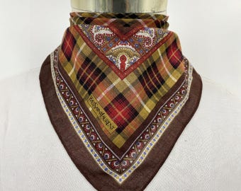 Vintage Yves Saint Laurent Handkerchief YSL Bandana Gift for Mom Accessories YSL Neckerchief Classic YSL Headband Neck Scarf Pocket Square