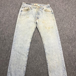 Size 31x29 Vintage Y2K Levis 501 Jeans Blue Faded High Waisted 2000s Levis Light Washed Jeans Levis Straight Cut Jeans Levis Button Fly W31