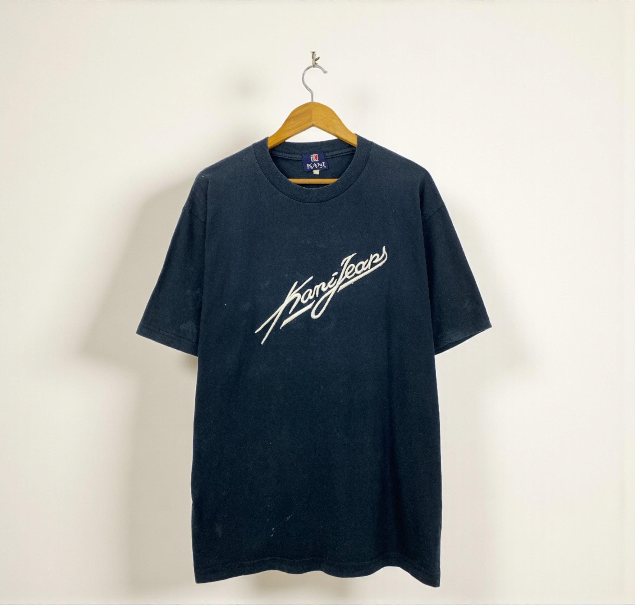 karl kani 90s デニム　Tシャツ　セット売り Vintage Karl Kani Jeans T-shirt // Retro 90s Black Hip Hop