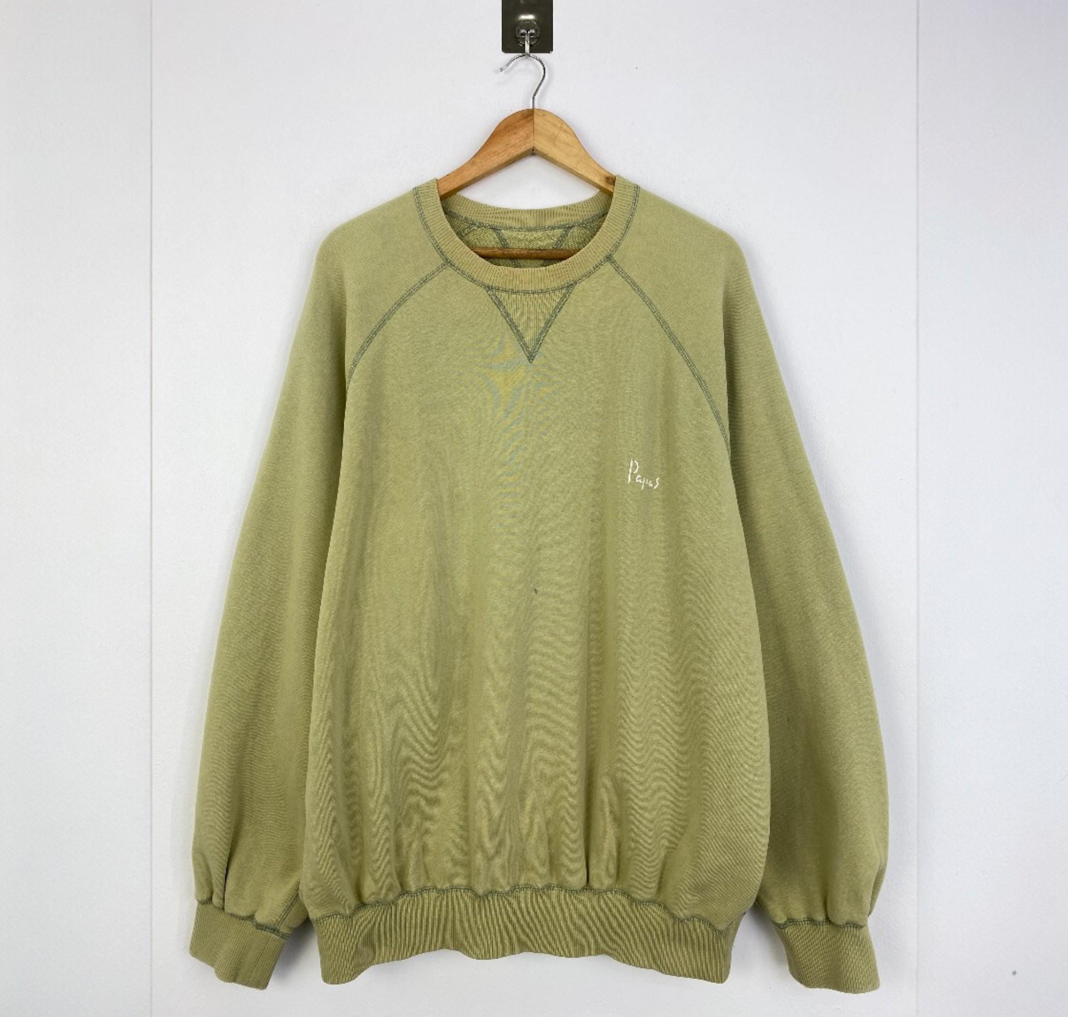 Vintage Papas Maniere De Heming Sweatshirt Faded Green