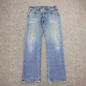 Size 36x33 Vintage 90s Levis 501 Jeans Faded Blue High Waisted 1990s Levis Light Washed Jeans Levi&#39;s Straight Cut Jeans Levis Mom Jeans W36