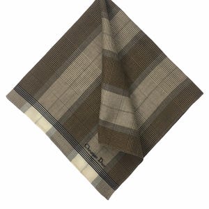 Christian Dior Vintage Christian Dior Handkerchief, Christian Dior Pocket Square, Christian Dior Scarf, Vintage Christian Dior Bandana
