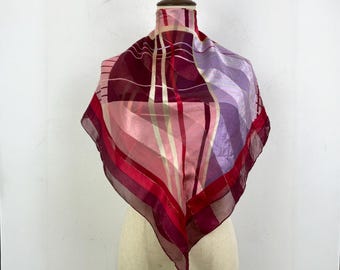 Foulard Carré En Soie R Di Ratti 87x87 Cm - Occasion Multicolore, Bon état