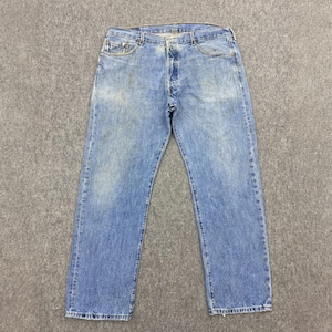 Size 38x30 Vintage Y2K Levi&#39;s 501 Jeans Faded Blue High Waisted 2000s Jeans Levis Straight Cut Levi&#39;s Light Washed Jeans Levis Mom Jeans W38