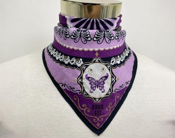 Vintage Anna Sui Handkerchief, Anna Sui Bandana, Anna Sui Pocket Square, Anna Sui Neck Scarf, Anna Sui Scarf, Anna Sui Neckerchief, Headband