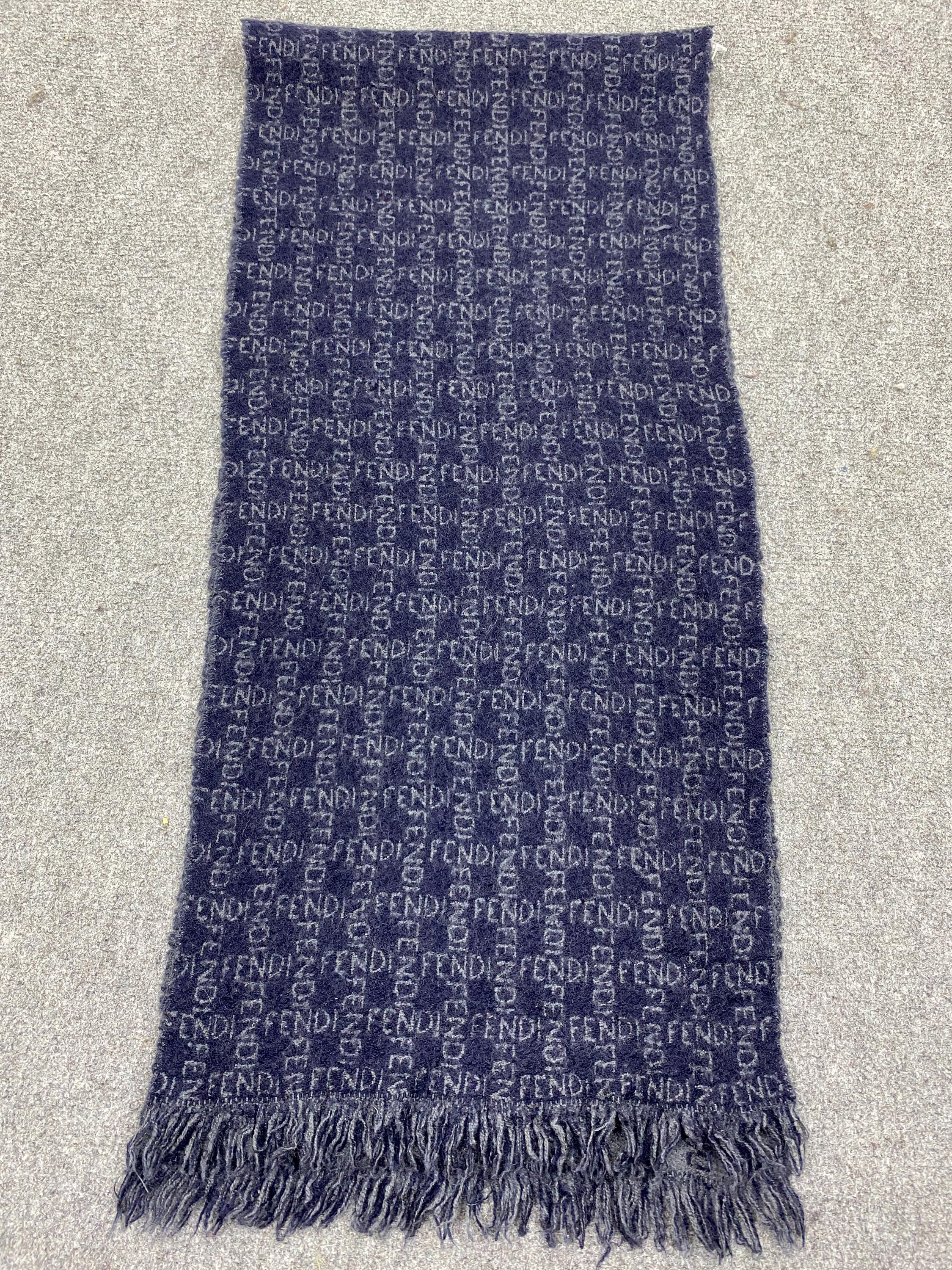 ヴィンテージ フェンディ モノグラム イタリア製 マフラー フェンディ