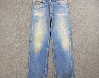 Size 34 Vintage Levis 501 W34 L27 Light Blue Y2k's Made in USA