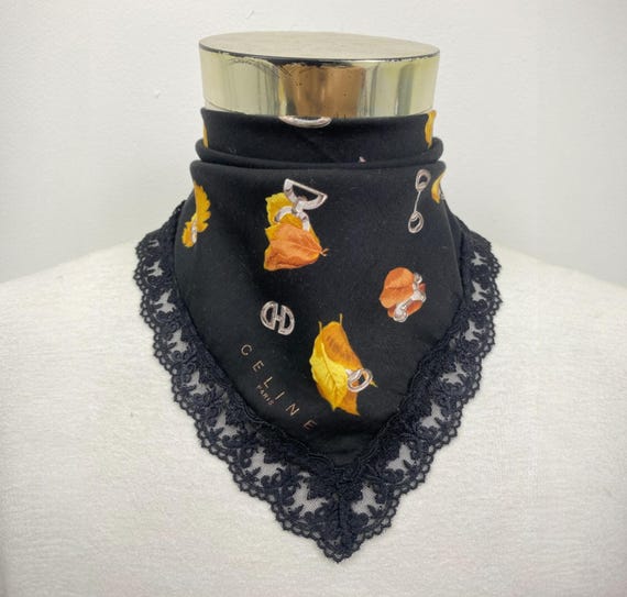 Vintage Celine Handkerchief Celine Paris Bandana Pocket  display picture 3