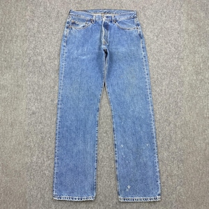 Size 32x32 Vintage 90s Levis 501 Jeans Blue Faded High Waisted 1990s Levi&#39;s Light Washed Jeans Levi&#39;s Straight Cut Jeans Levis Mom Jeans W32