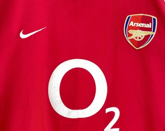 Vintage 2002-2004 Nike Arsenal O2 Home Shirt / Classic