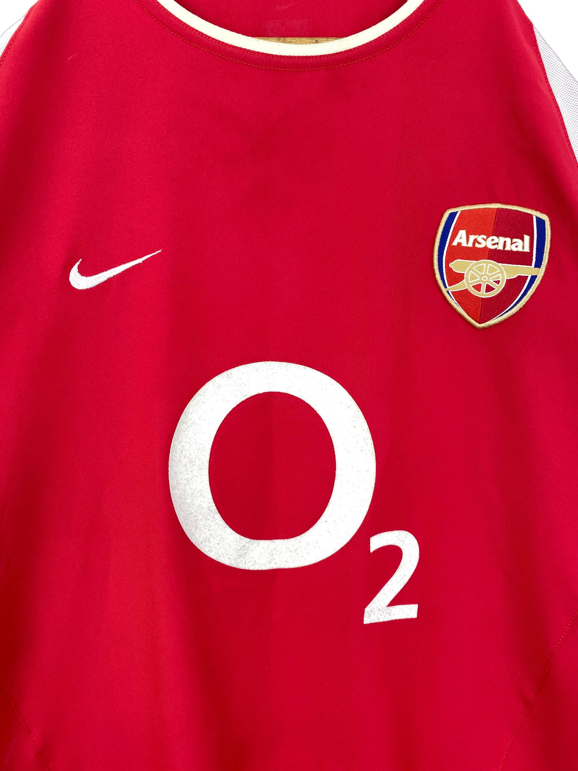 【NIKE】アーセナル 2002-2004 ユニフォーム　O2モデル NIKE】アーセナル 2002-2004 ユニフォーム O2モデル 02/03/04