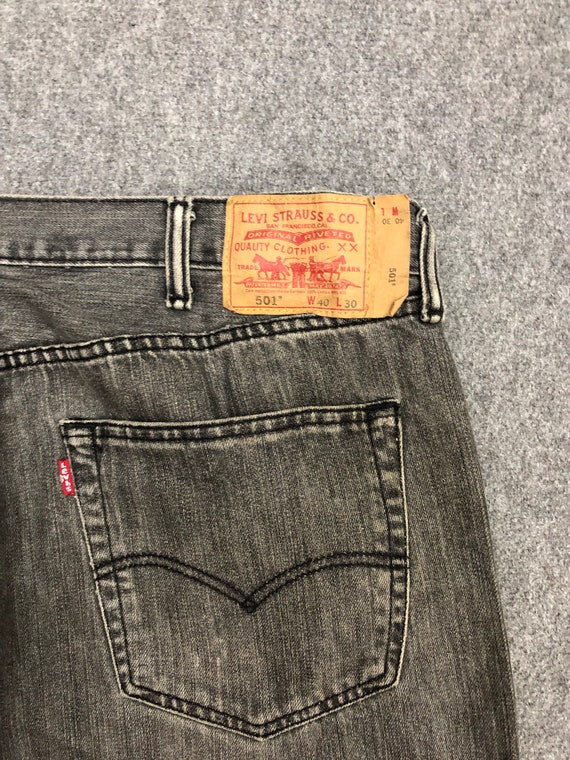 Size 40X29 Vintage y2k Levis 501 Jeans Oversized … - image 7