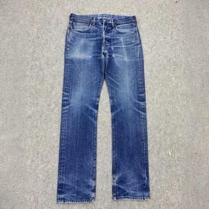 Size 33x33 Vintage Y2K Levis 501 Jeans Blue Faded High Waisted 2000s Levi&#39;s Light Washed Jeans Levi&#39;s Straight Cut Jeans Levis Mom Jeans W33