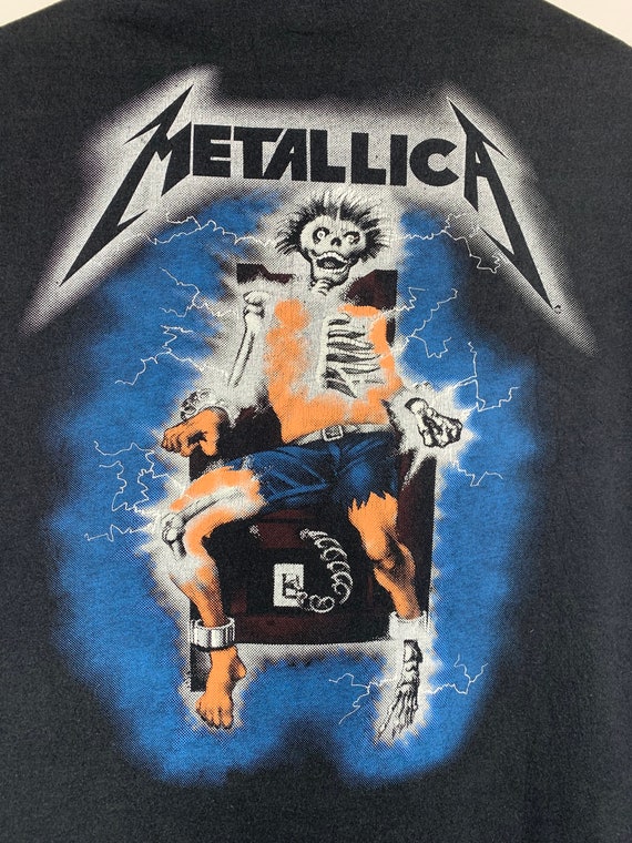 Vintage 90s Metallica Ride The Lightning Metal Up… - image 5