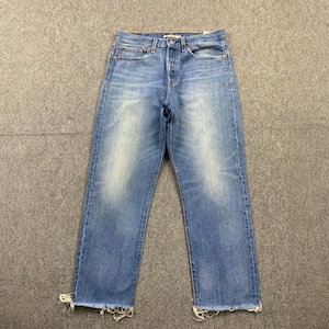 Size 32x25 Vintage Y2K Levis 501 Jeans Blue Faded High Waisted 2000s Levi&#39;s Light Washed Jeans Levi&#39;s Straight Cut Jeans Levis Mom Jeans W32